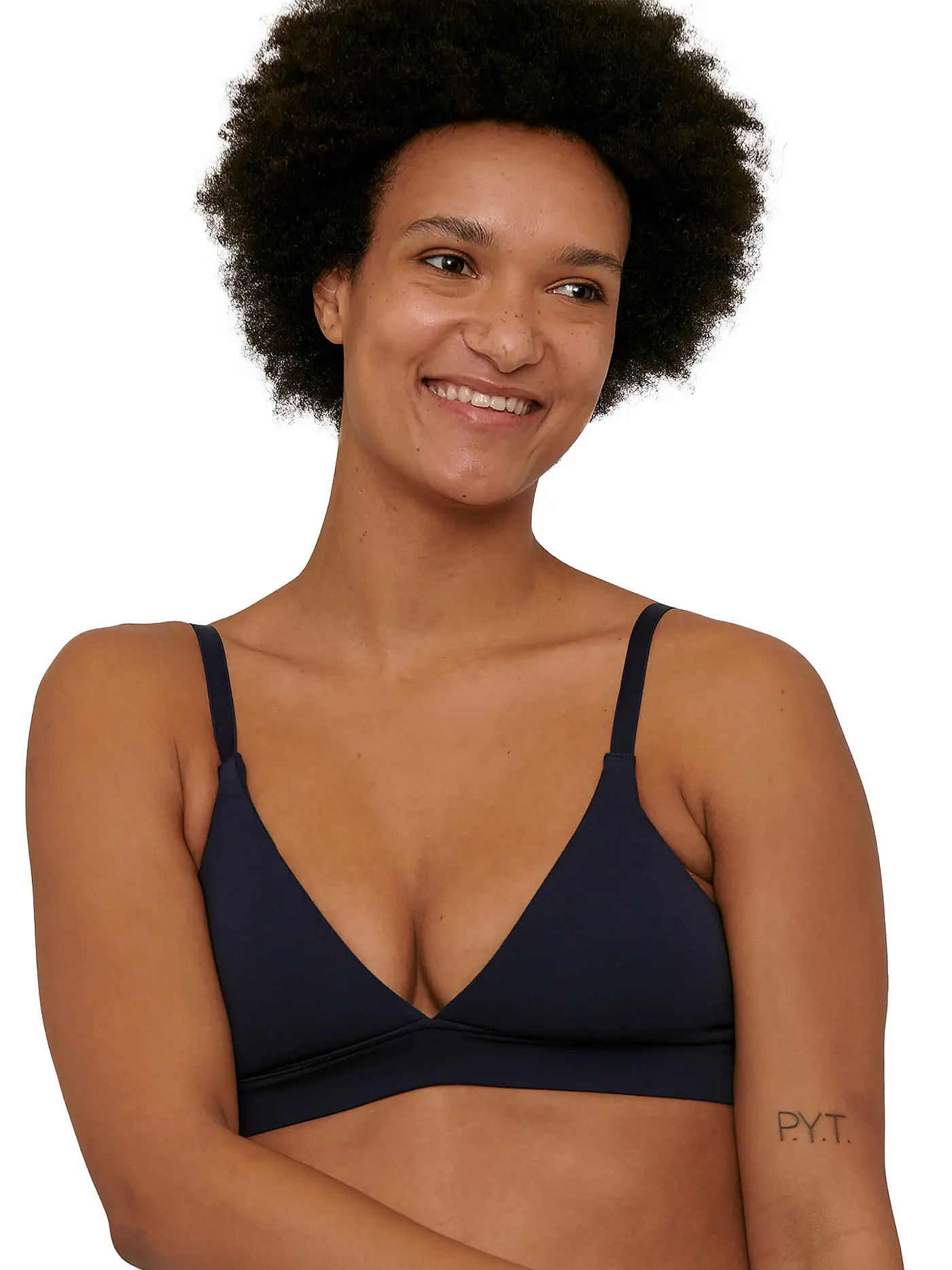 ORGANIC BASICS | Triangle BH gefüttert navy | 